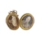 Victorian gold engraved round locket Spectrum Antiques - image 2