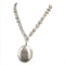 Victorian silver collar necklace and locket - image 2