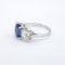 Natural Sapphire and Diamond 3 stone ring - image 2