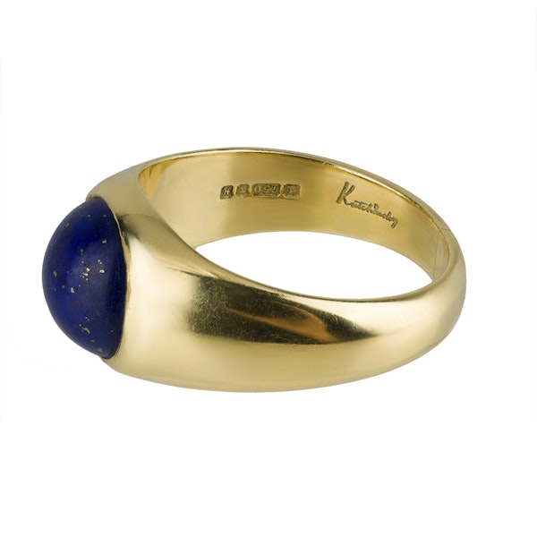 Kutchinsky: Cabochon Lapis Lazuli Ring - image 2