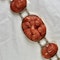 Gold mounted coral cameo bracelet - image 2