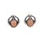 Date: 2006, Georg Jensen, Heritage, Silver and Orange Moonstone clip Earrings, SHAPIRO & Co since1979 - image 1