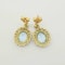 Aquamarine and diamond drop cluster earrings A3.80cts - image 3