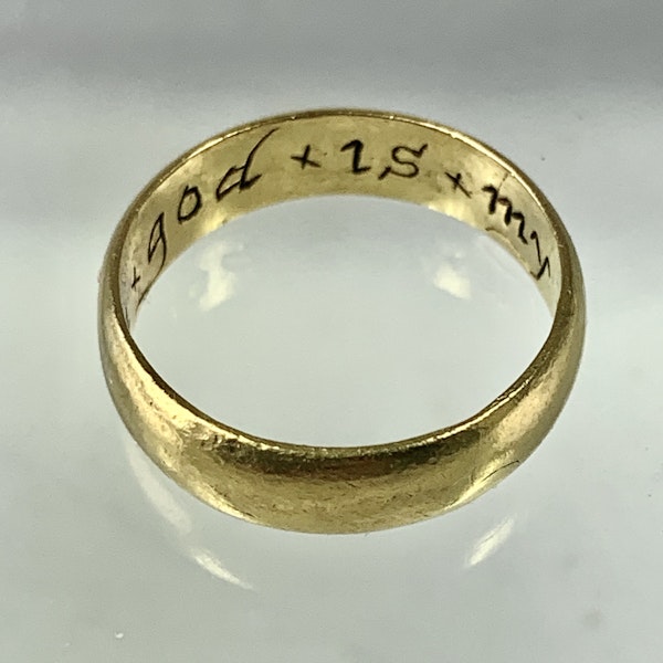 Seventeenth century POSY ring - image 2
