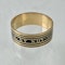Memento Mori gold ring with black enamel - image 3