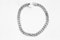 Diamond set Curved-link white gold bracelet - image 3