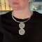 Date:2004, Georg Jensen, Silver Pendant Necklace, Design Name:ZERO ,SHAPIRO & Co since1979 - image 2