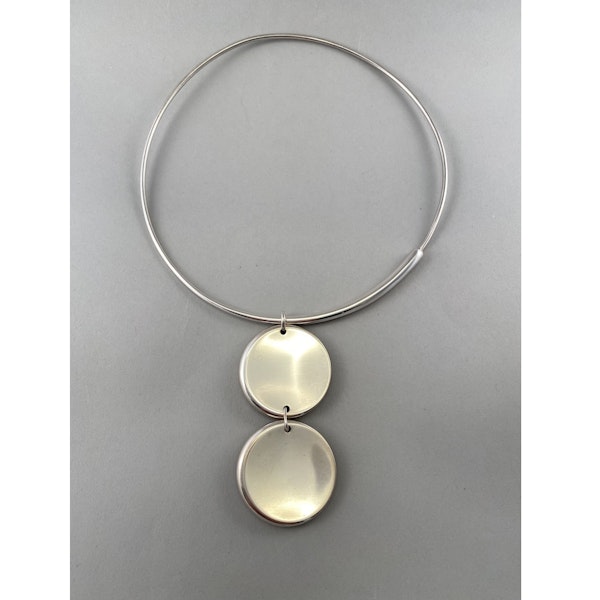 Date:2004, Georg Jensen, Silver Pendant Necklace, Design Name:ZERO ,SHAPIRO & Co since1979 - image 3