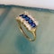 An Burma Sapphire & Diamond Ring - image 3