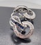 Sapphire and Diamond Swirl Earrings - image 2