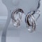 Sapphire and Diamond Swirl Earrings - image 3