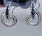 Sapphire and Diamond Swirl Earrings - image 4