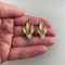 Date: circa 1940, 18ct Yellow & White Gold, Diamond stone set clip Earrings, SHAPIRO & Co since1979 - image 4
