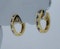 Sapphire and Diamond Round Hoop Earrings - image 4