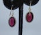 Garnet Cabochon Drop Earrings - image 4