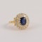 Sapphire Diamond Ring in 18ct Gold date circa1960 SHAPIRO & Co since1979 - image 2