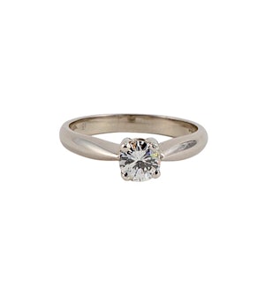 Solitaire Diamond Ring in Platinum Diamond 0.50ct date circa1970 SHAPIRO & Co since1979