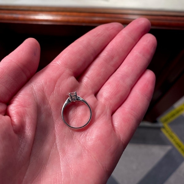 Solitaire Diamond Ring in Platinum Diamond 0.50ct date circa1970 SHAPIRO & Co since1979 - image 4
