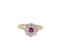 Ruby Diamond Ring in 18ct Gold date Birmingham 1968 SHAPIRO & Co since1979 - image 9