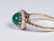 Cabochon emerald and diamond cluster ring sku 4807  DBGEMS - image 3