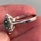 Emerald Diamond Ring in 18ct White Gold date Birmingham 1981 SHAPIRO & Co since1979 - image 6