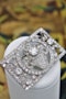 An exquisite Art Deco Diamond Floral Jardinière Brooch mounted in Platinum, English, Circa 1930 - image 2