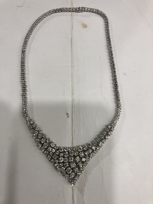 Modern diamond necklace - image 2