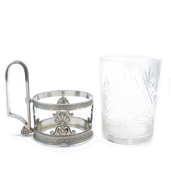 Faberge silver tea glass holder, Moscow c.1900 - image 4