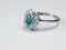 Art deco emerald and diamond cluster ring sku 4839  DBGEMS - image 2