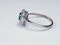 Art deco emerald and diamond cluster ring sku 4839  DBGEMS - image 3