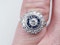 Sapphire and diamond target engagement ring sku 4836  DBGEMS - image 5