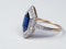 Rare Edwardian trapezoid sapphire and diamond ring SKU 4842  DBGEMS - image 2