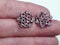 Antique Burmese ruby and rose cut diamond snow flake earrings sku 4844  DBGEMS - image 3