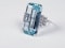 Aquamarine and diamond dress ring sku 4845  DBGEMS - image 2