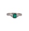 Emerald Diamond Ring in 18ct White Gold date circa 1980 SHAPIRO & Co since1979 - image 1