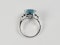Aquamarine and diamond dress ring sku 4850   DBGEMS - image 2