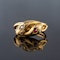 A 1900 Diamond and Ruby Snake Ring - image 1