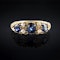 A three Sapphire Diamond Ring - image 1