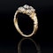 A Victorian Diamond Enamel Gold Ring - image 2