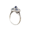 A Deco Sapphire Diamond Platinum Ring - image 2