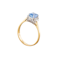 A Cornflower Sapphire and Diamond ring - image 2