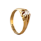 An Old European Cut Solitaire Gold ring - image 2
