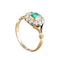 An Emerald and Diamond Halo ring - image 2