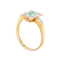 An Antique Emerald Diamond ring - image 2
