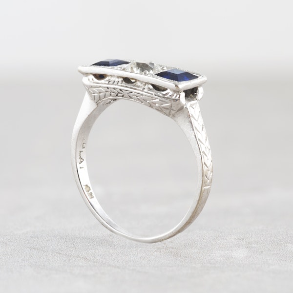 A Sapphire and Diamond ring - image 2