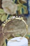 A very fine Peridot, Diamond and Pearl Bangle mounted in 15ct Yellow Gold, English, Circa 1905 - image 5