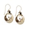 A Pair of Gold Crescent Drop Earrings - image 2