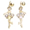 A pair of Gold Ballerina Earrings - image 2