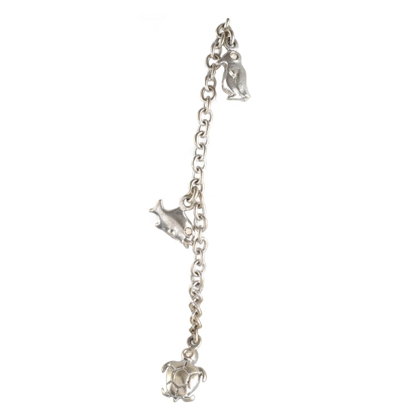 An Italian Gold and Diamond Animal Charm Bracelet **SOLD** - image 2