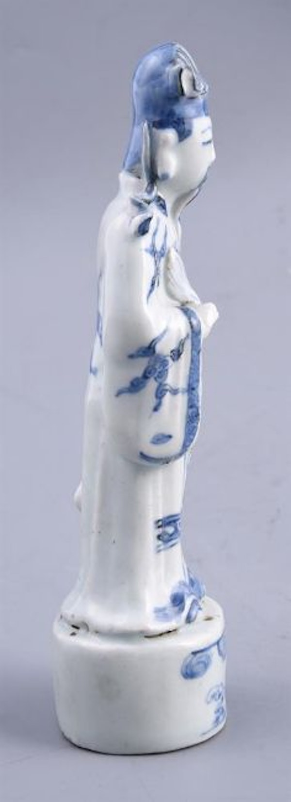 Chinese blue and white figure of Zhongli Quan, Ming (1368 – 1644), late 16th/early 17th century - image 4